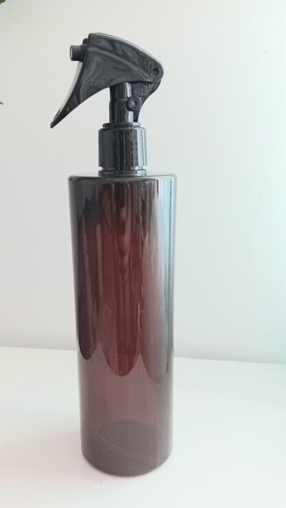 Frasco âmbar pet 500ml com pistola spray
