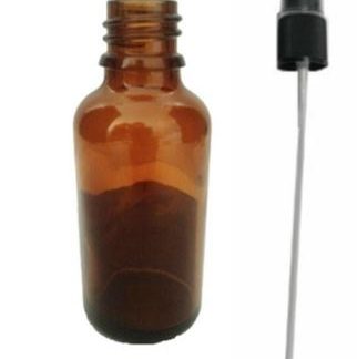 Frasco âmbar com spray