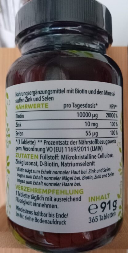 Biotin Plus com Selénio e Zinco - Image 2