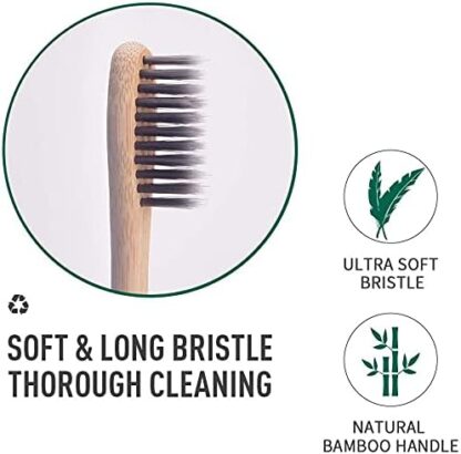 Escova de dentes de carvão de bambu natural ecológica - Image 5