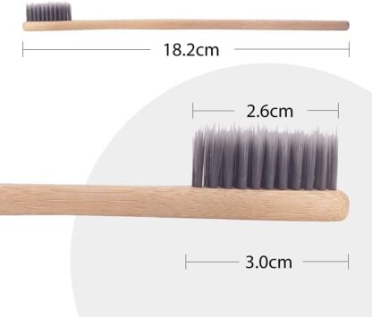 Escova de dentes de carvão de bambu natural ecológica - Image 4