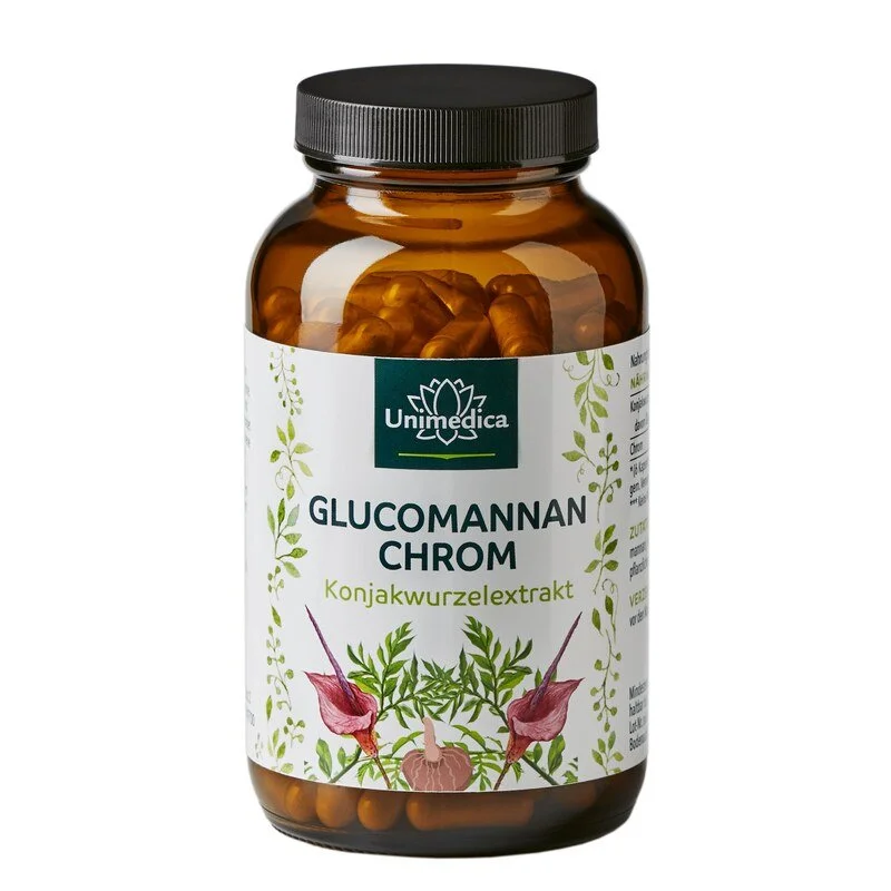 Cápsulas Glucomanano e Crómio